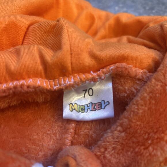 Toddler Zip Up Halloween Fox Bodysuit Costume with Hood Size 2-5 Months - Picture 5 of 7